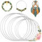 AHEJIOO 9 Stück (15, 20 & 25 cm) Metallringe zum Basteln, Metallring, Metallringe, Ringe zum Basteln, Bastelringe Metall, Dekoring, Drahtringe zum Basteln, Bastelringe, Traumfänger Ringe