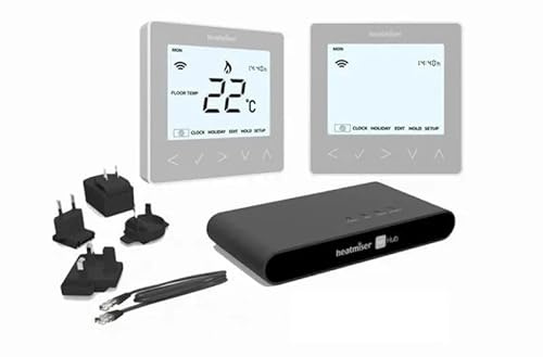 Heatmiser neoKit2 Smart Heating Thermostat & Hub Kit Silver