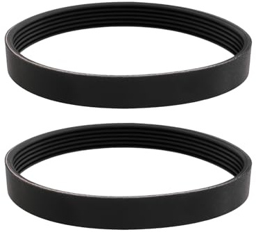 YINETTECH 2 Stück 6PJ309 Rippenriemen Serpentine Antriebsriemen Gezackter Riemen Gummi Kraftübertragungsriemen Kompatibel mit Elektrischem Vertikutierer BEV1232 Schwarz
