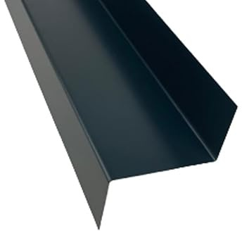 1 m Z Profil Z Winkel Abdeckprofil Stufenprofil Winkelblech Blechwinkel Alu Zink (Alu anthrazit RAL 7016, A=25 mm B=50 mm C=25 mm)
