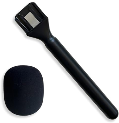 QJYTH Mic Holder Adapter For Dji Mic 1/2 / mini, Microphone Handle Handheld Compatible With Rode Wireless Go II/Pro and More Wireless Microphones