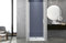 Box doccia 80 cm porta 1 BATTENTE nicchia H200 cm cristallo 6mm profilo CROMATO MILA