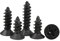 Hohopeti 100pcs Timber Screws Screw Shaped Head Drywall Nails Self-tapping Cross Countersunk Flat Head Hardened Stainless Steel for Wallboard Floorboard