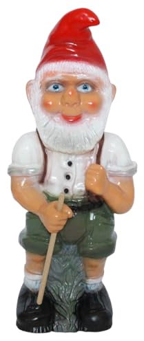 Gartenzwerg Seppel Wanderer Figur Zwerg stehend H 50 cm großer Deko Zwerg Gartenfigur Kunststoff