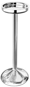 Elia Wine Cooler Stand with a Curved Base, Mirror Finish
