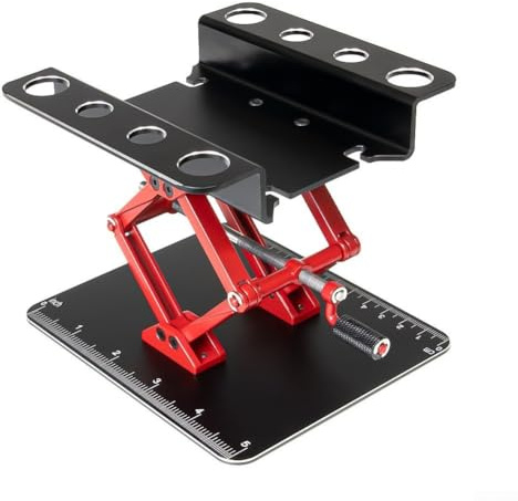 URPIZY Verstellbare RC-Auto-Werkbank Mit Höhenbereich 58–137 Mm, Messskala Und Schraubablage, Für Traxxas 1:18–1:24 Modellen(black)