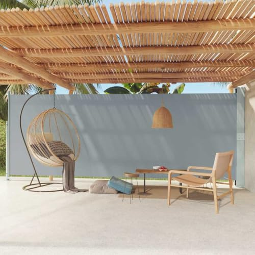 Genérico Toldo Lateral retráctil de jardín Gris 200x600 cm,Casa y jardín,Artículos de Exterior,Sombrillas-317974