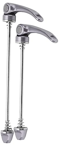 Eacam Naben-Schnellspanner, Fahrrad-Schnellspanner, Radspieße, 7075-Aluminiumlegierung, Vorne 100 Mm, Hinten 135 Mm, Werkzeugloser Ersatz mit Hohlwelle für Mountainbikes und Rennr (Ti-Farbe)