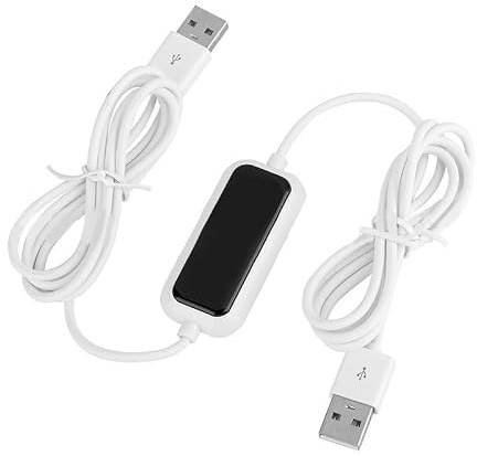 Risveglio Cavo USB per trasferimento dati da PC a PC, collegamento ad alta velocità per la condivisione di file e riproduzione di documenti, foto, video, bianco