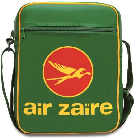 Logoshirt® Air Zaire I Logo I Umhängetasche I Schultertasche I Retro-Sporttasche I Medium I Kunstleder I Hochformat I grün I Lizenziertes Originaldesign