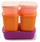 TUPPERWARE Gefrier-Behälter 1 L + 1,1L (2) + 450 ml (2) Eis-Kristall Eiskristall