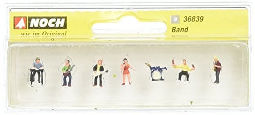 NOCH Band, handkolorierte Figuren aus Kunststoff, für die Spur N im Maßstab 1:160