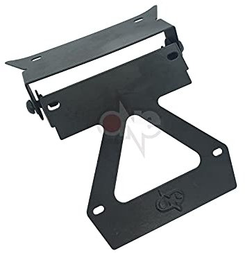 one BY CAMAMOTO PORTATARGA POSTERIORE per Scooter MBK Rocket 1995-2001 Nero