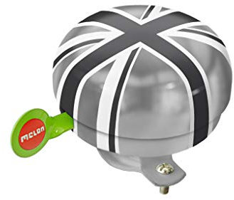 MELON Fahrradklingel, Fresh Bells, Schwarz/Weiß/Grau