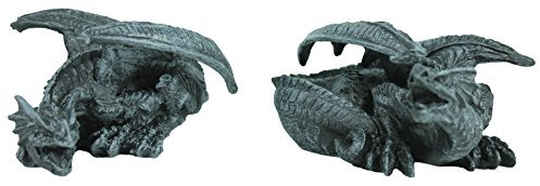 colourliving Dekofigur 2 Stück Drachenfigur Drachenpaar Drachen Set Mystic Gothic Fantasy Figur