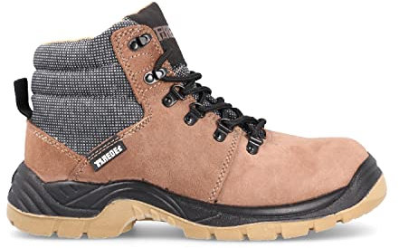 Bota seguridad PAREDES, Country serraje marrón, SRC