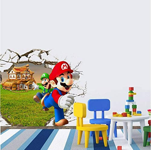 Super Mario Bros NEW 3d Entfernbare Wandaufkleber Aufkleber Kinder Wohnkultur