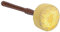 Bâton de maillet, tambour fait main en bois dur tambour feutre de laine tambour bâton de percussion maillet pour bouddhisme tibétain bol chantant 28x7cm/11.0x2.7in[Jaune]Maillets et mailloches