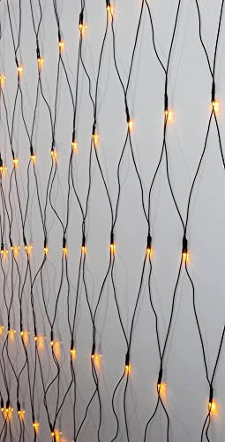 STAR TRADING LED Lichternetz 2x2 Meter, 160 warmweiße LEDs