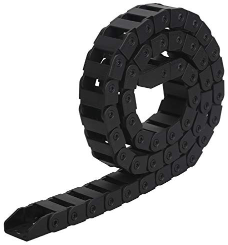 YOLOUP Kabelschleppkette 1M Drahtträger Kunststoff Energiekette Plastic Towline Cable Drag Chain Schleppkette für 3D-Drucker elektronischen Geräten Zählgeräten
