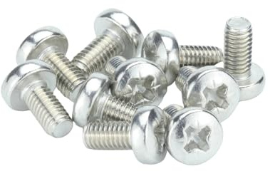 M3 (3mm x 12mm) Pozi Pan Head Machine Screws - A2 Grade Stainless Steel (Pack of 20)