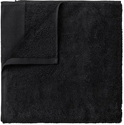 Blomus Sauna Handtuch Riva, Saunatuch, Badehandtuch, Baumwolle, Black, 100 x 200 cm, 66303