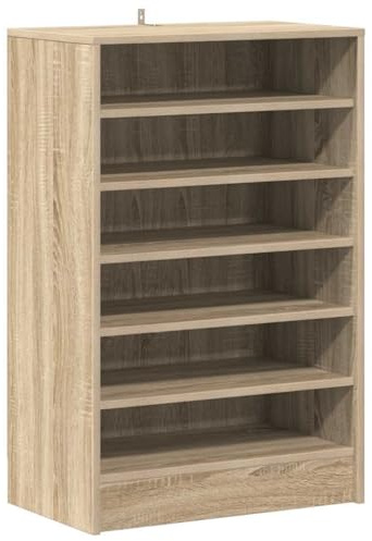 vidaXL Schuhschrank Sonoma-Eiche 60x35x92 cm Holzwerkstoff