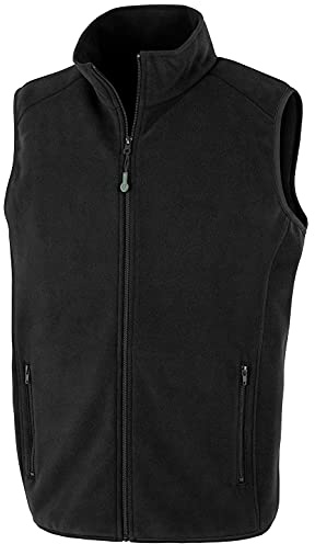 Result Genuine Recycled Mens Polarthermic Fleece Body Warmer (4XL) (Black)