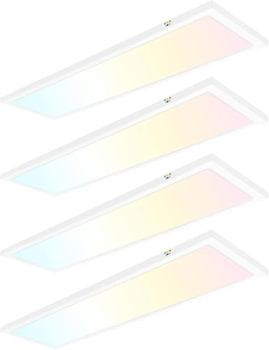hykolity 1x4 LED Flat Panel Light,4800LM,3CCT 3000K/4000K/5000K