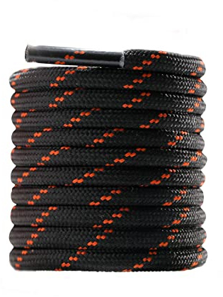 CCSOFTIME Lacets Chaussures Ronds pour Bottes 4mm Résistants Lacets Baskets pour Chaussurs de Randonnée de Sécurité de Travail