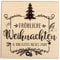 Rayher Stempel Holz Fröhliche Weihnachten, 7 x 7 cm, Textstempel Holz, Holzstempel, Weihnachtsstempel, Butterer Stempel, 29242000, Natur