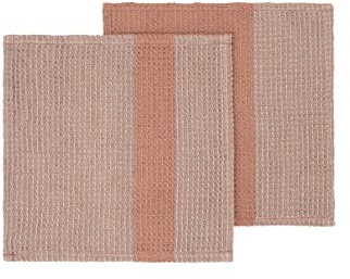 Blomus Spültücher 2er Set -GANO- Spültuch aus 100% Baumwolle 25x25cm (Mourning Dove/Cedar Wood)