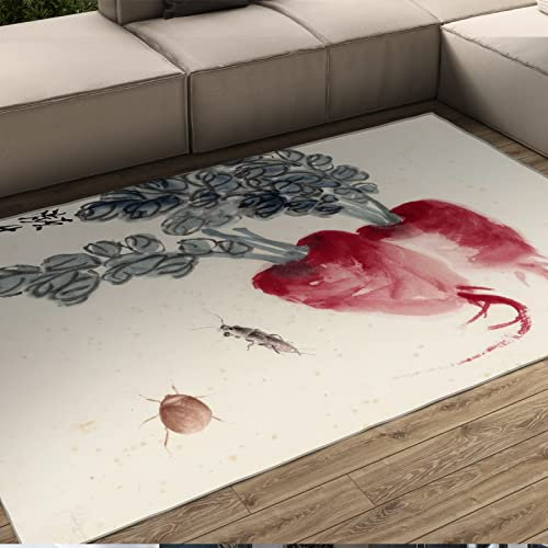Wewoo Home Küchenbereich Teppich Küchenmatte Chinesische traditionelle Tusche Malerei Gemüse Teppich mit Gummi rutschfest weicher Teppich für Kinderzimmer Flur 90x150cm