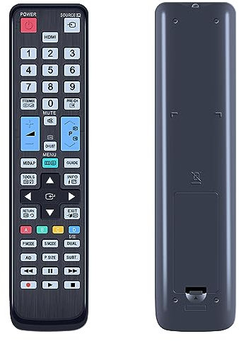 GOUYESHO BN59-01014A - Mando a Distancia de Repuesto para Samsung LED LCD TV UE19C4000 UE22C4010 UE26C4000 UE32D5500 UE37D5500 UE46D5500 LE32C530F1W LE32C550J1WXXN 37C53 0F1W LE46C570J1SXXN