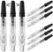 Harrows Darts 3 x Sets of Carbon 360 Dart Stems - 9 Dart Shafts in Total - Medium, Midi & Short (Klar, kurz)