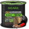 GearIT 12 Gauge 2x4mm² Indoor/Outdoor CL3 Speaker Cable CCA Wire (50m - Black) Copper Clad Aluminum - Direct Burial Underground Rated - 12awg
