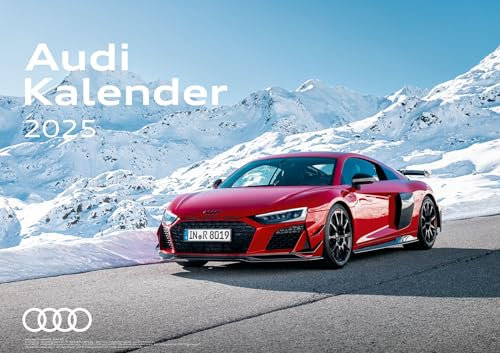 Audi Kalender 2025 DIN A2 60x42cm // Officially licensed by AUDI AG // TTRS RS3 RS4 RS5 RS6 RS7 R8 RSQ8 etron/Audi Sport/Premium Wandkalender