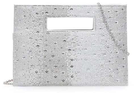 Tamaris Amalia Rhinestone Clutch Silver