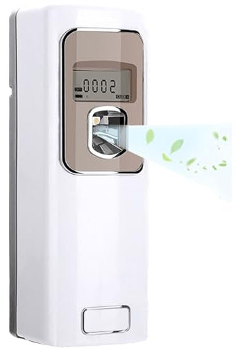 Yolispa Automatic Air Freshener Duftspender Automatisch Programmierbarer Automatischer Lufterfrischer Duftspender mit LCD- Anzeige für Schlafzimmer und Badezimmer Hotels