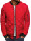 Herren Steppjacke Stehkragen Rhombus Stepp Herbst Winter Warm Daunen Baumwolle Gepolstert Leichte übergangsmantelMäntelOhne Kapuze Gefütterte Daunenjacke Rot XL