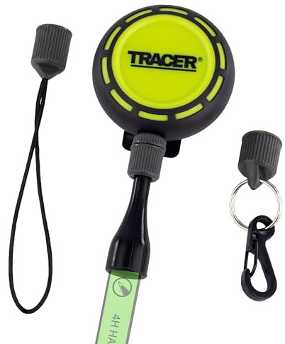 Tracer Retractable Pencil Holster, Belt Clip, Carabiner & Lanyard | Keeps Your Marking Pencil to Hand – Retractable Clip with Carabiner, Quick-Access on Belt for Trade & DIY Use