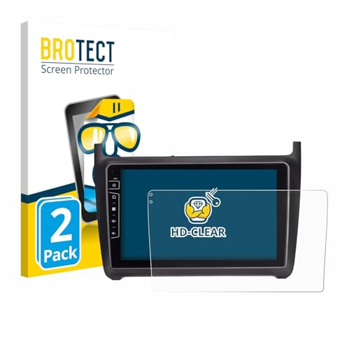 BROTECT Schutzfolie für Dynavin D9-69H Premium Flex 9 | 2 Stück Transparenter Displayschutz Made in Germany Klare Displayschutz-Folie Clear Einfache Montage Case-Friendly