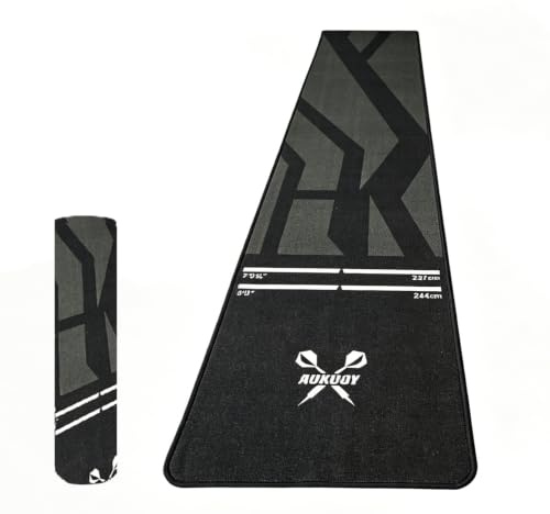Dartmatte Dart-Oche-Matte Dartzubehör, Dart Teppich Dartpfeile Dartpfeile Zubehör für Dartscheibe Dartmatte für Steeldart Dartteppich mit Abwurflinie, Teppichmatte für Boden und Schutz