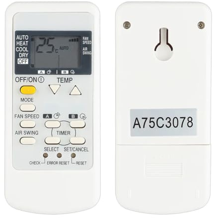 Mando A Distancia A75C3077 A75C3078, Compatible Con Panasonic, Aire Acondicionado CWA75C3077 CWA75C3078 CS-UE12JKD CS-UE12JKE CS-RE9GKE