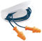 Howard Leight by Honeywell 1011239 SmartFit wiederverwendbare Ohrstöpsel mit Kabel, orange, für alle Größen geeignet, flanschförmig, SNR 30 dB, geeignet für die Bau-/Bergbau (Packung mit 50 Paar)