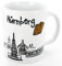 die stadtmeister Keramiktasse Skyline Nürnberg - als Geschenk für Nürnberger & Fans der Frankenmetropole oder als Nürnberg Souvenir