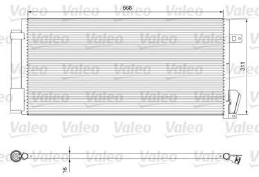 Valeo 814377 Condenser, air conditioning