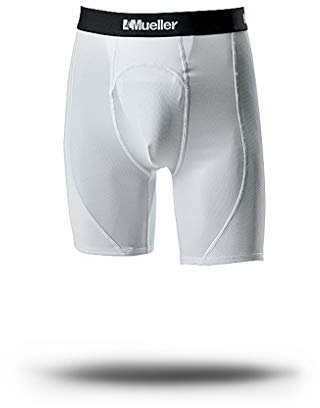 Mueller Support Shorts - White - Adult MD