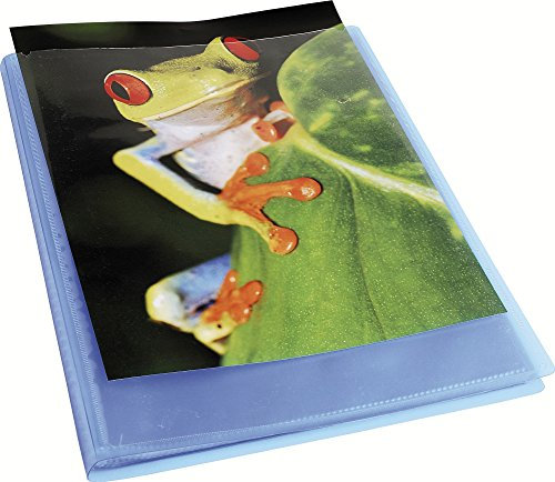 Exacompta - Réf. 5762E - 1 Protège-documents Kreacover Chromaline - 60 pochettes cristal lisse - 120 vues - pour A4 - dim 24 x 32 cm - couverture en polypro semi-rigide - couleur bleu