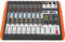 Ibiza - MX802 - Mezclador semiprofesional completo de 8 canales (ecualizador de 8 bandas) con entradas MONO y salidas REC, RCA, auriculares y AUX - Bluetooth y USB - Negro y naranja